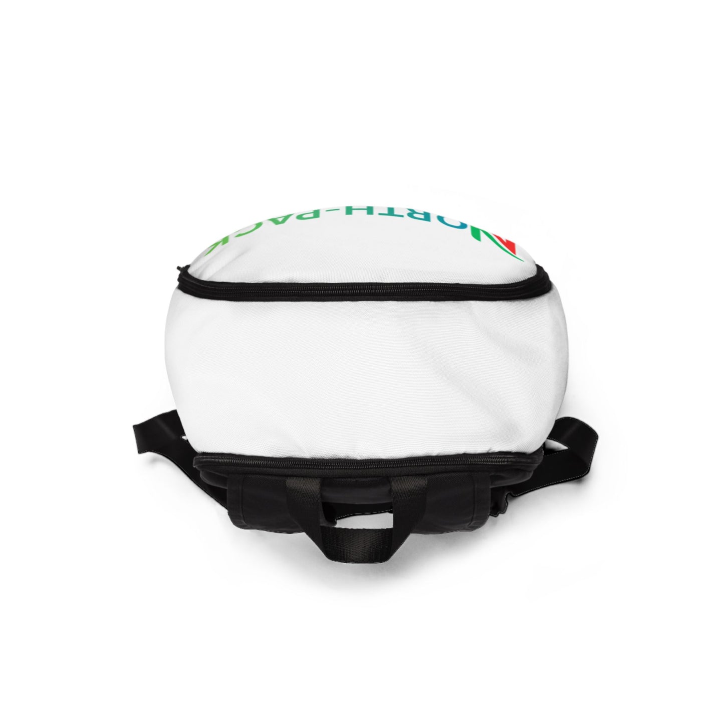 North-Pack Logo Backpack — White Branded Travel & School Backpack