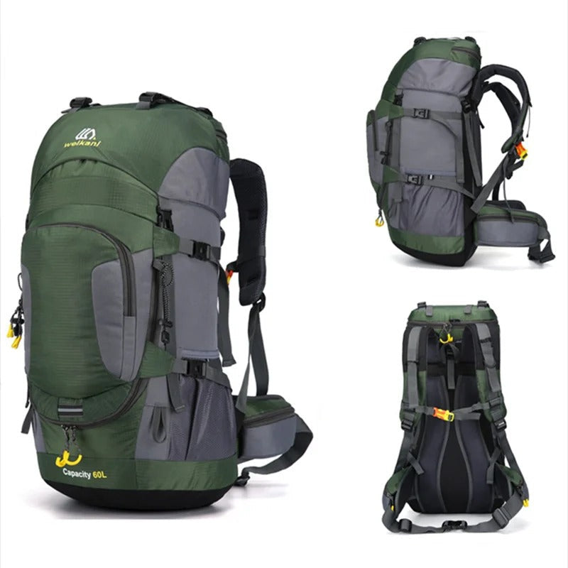 Spacious Waterproof 60L Outdoor Backpack – Large-Capacity Pack for Outdoor Essentials