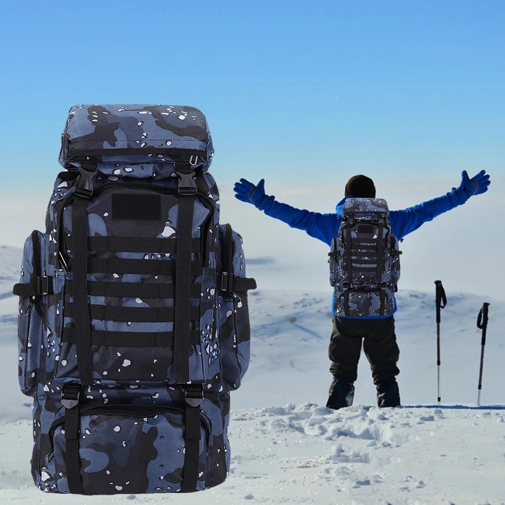 80L Tactical Backpack – Waterproof Camouflage Rucksack