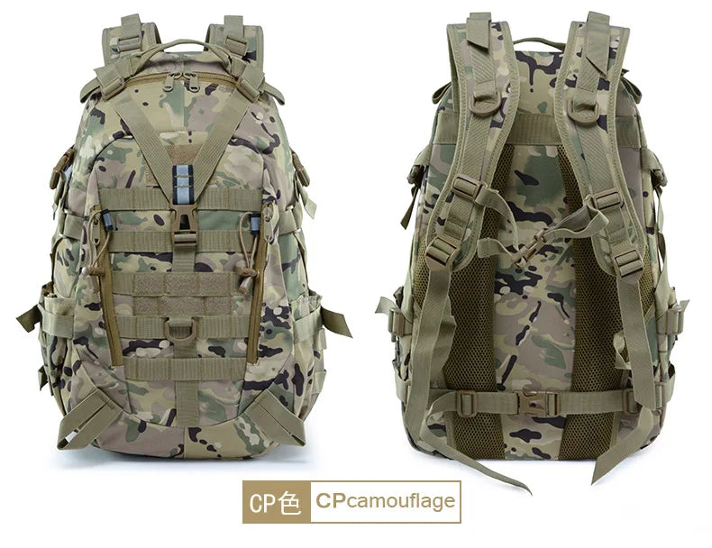 25L Waterproof Nylon Backpack – Outdoor Tactical Hiking & Camping Bag