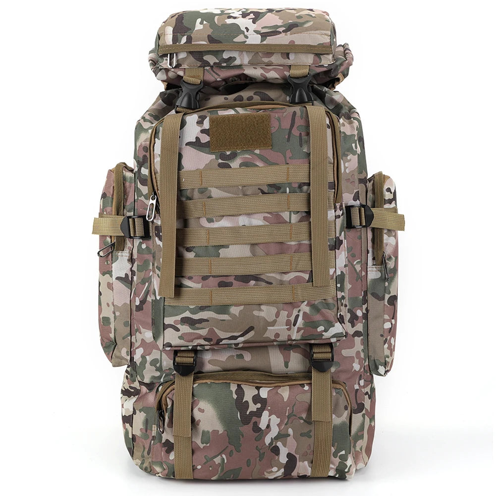 80L Tactical Backpack – Waterproof Camouflage Rucksack