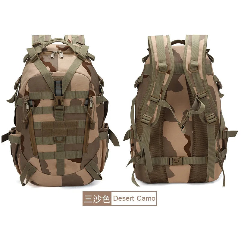 25L Waterproof Nylon Backpack – Outdoor Tactical Hiking & Camping Bag