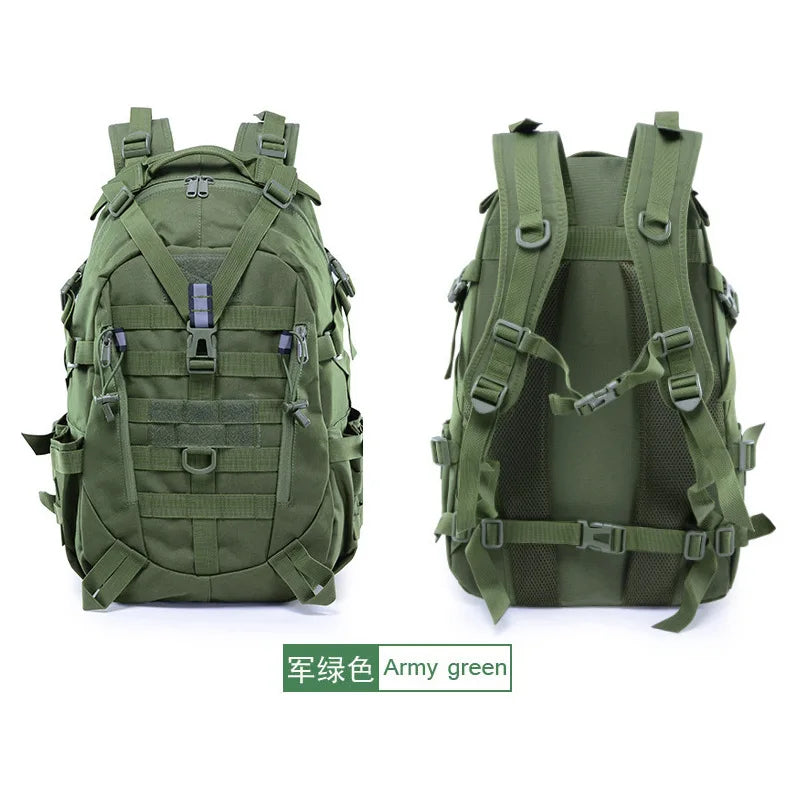 25L Waterproof Nylon Backpack – Outdoor Tactical Hiking & Camping Bag