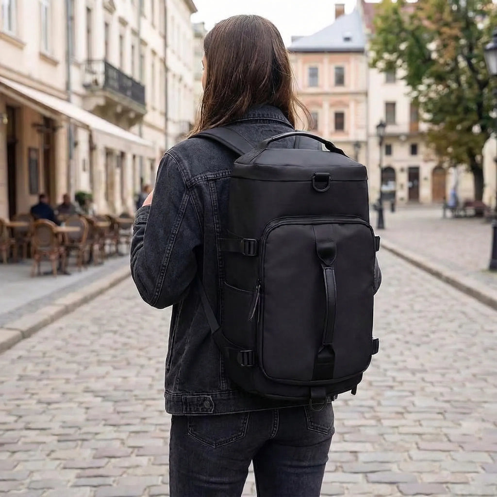 Waterproof Multi-Compartment Travel Backpack – Lightweight Secure Adventure
