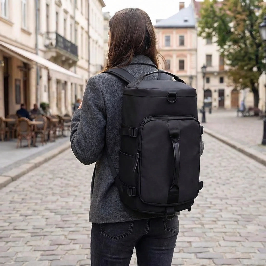 Waterproof Multi-Compartment Travel Backpack – Lightweight Secure Adventure